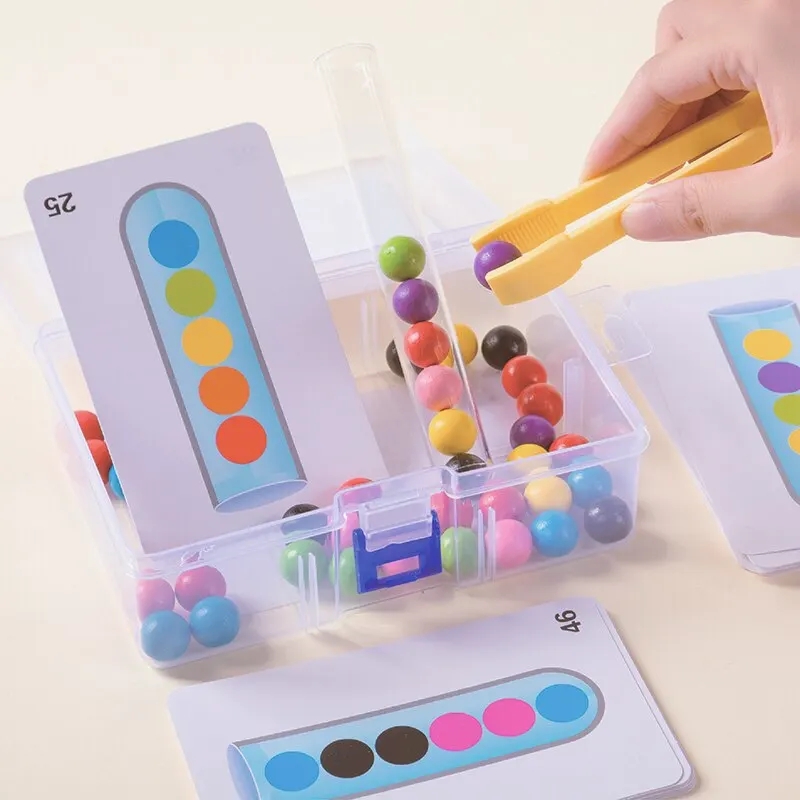 Kids Education Youtube - Klips koraliki probówka zabawka dla dzieci