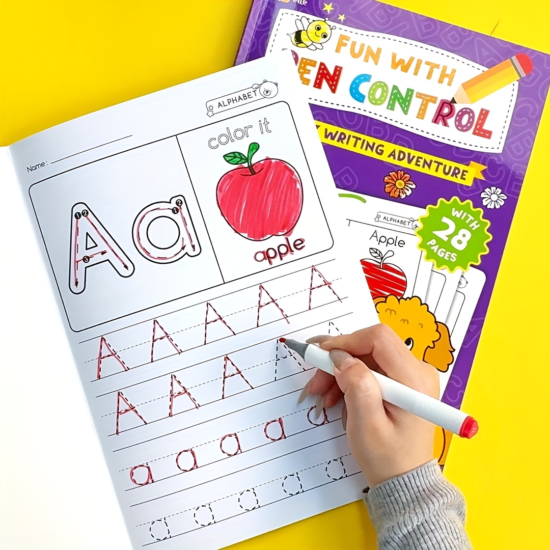 Learning Workbook Preschool - Zajęcia edukacyjne dla przedszkolaków, zeszyt edukacyjny,