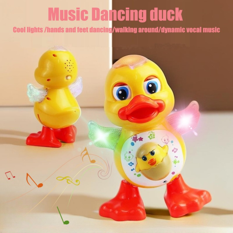 Kids Education Music - Elektryczna tańcząca kaczka, interaktywna muzyczna zabawka