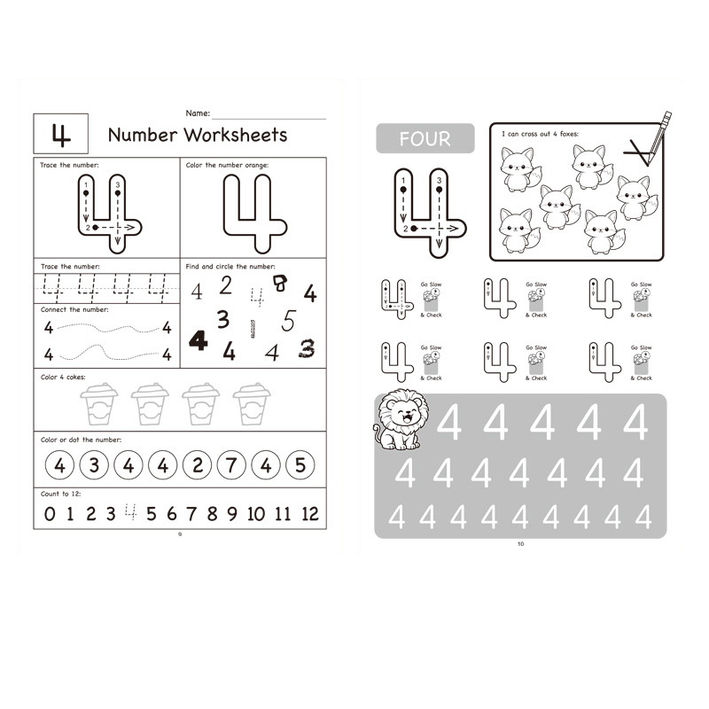 32-stronicowy ilustrowany zesz – Learning Workbook Preschool recenzja i cena