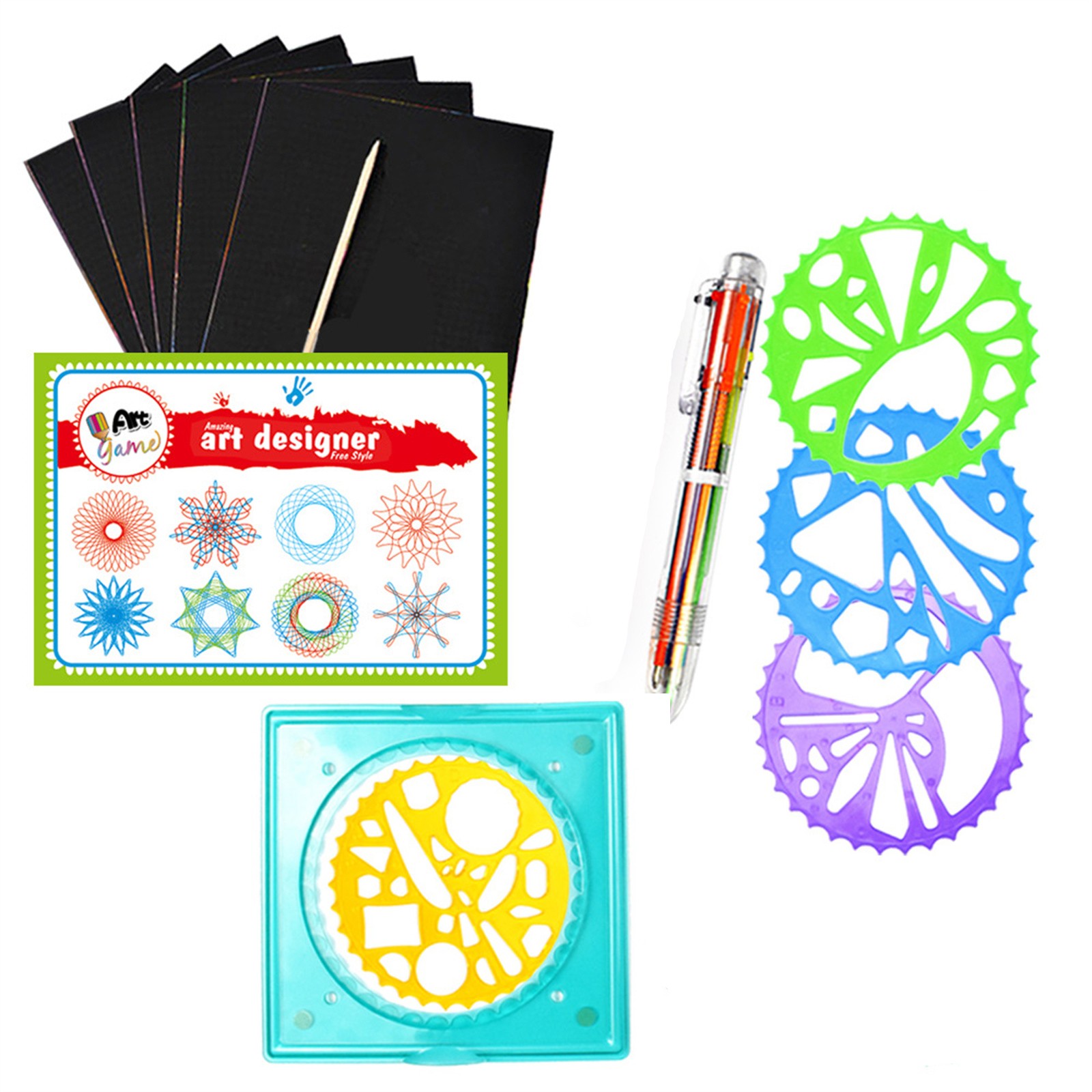 Kolorowy Zestaw Spirograph dla – Kids Education Drawing recenzja i cena