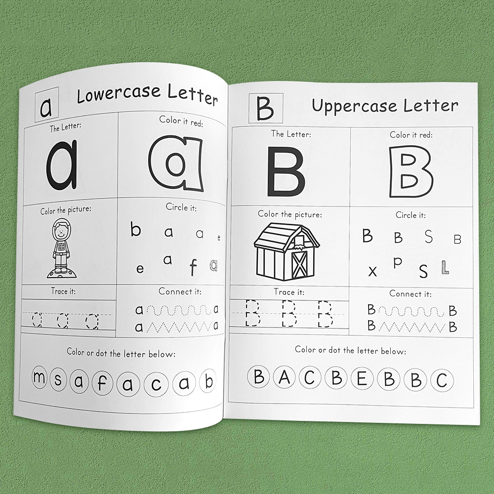 54 strony Liter A-Z Alfabet Ćw – Learning Workbook Preschool recenzja i cena