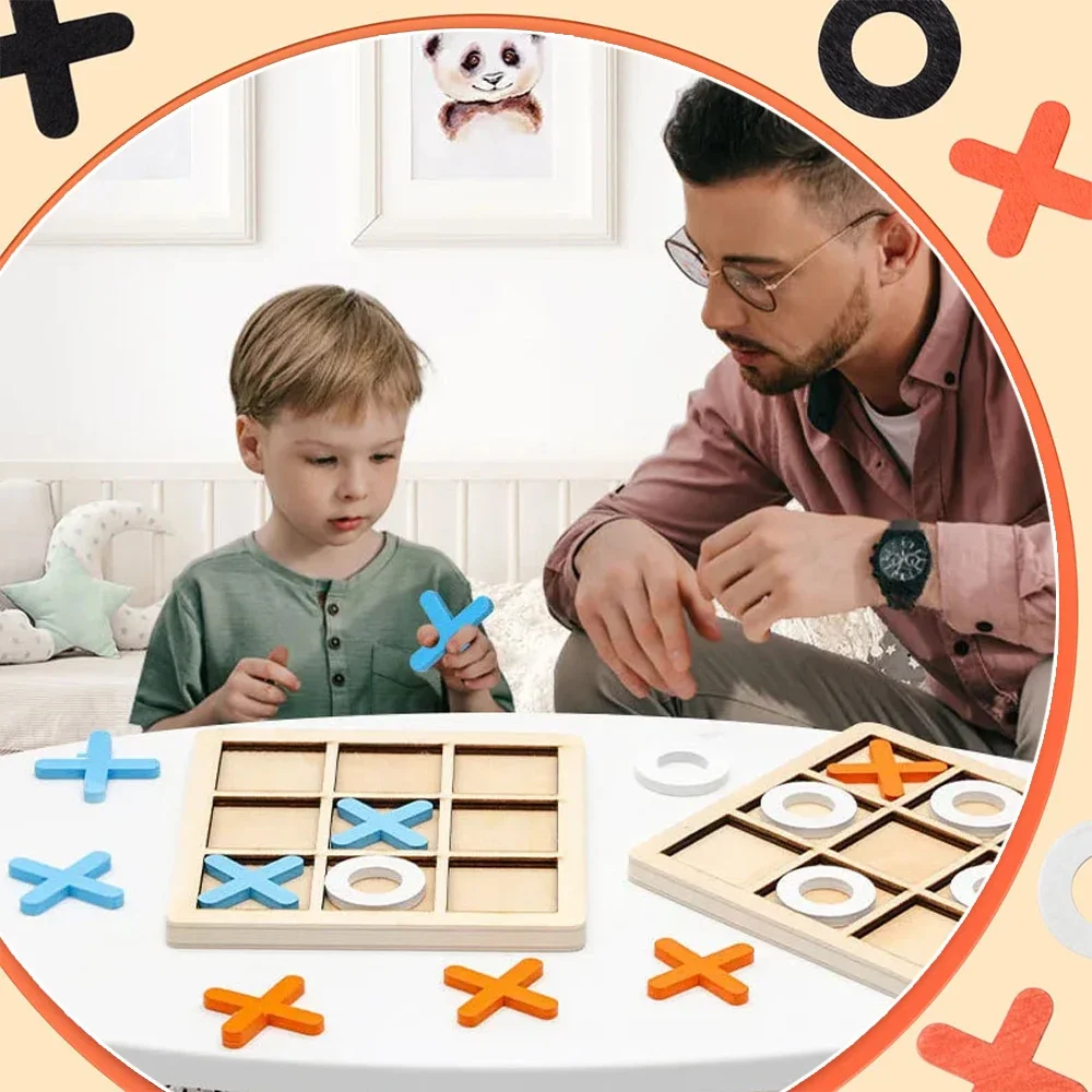 Drewniana gra XO Tic Tac Toe M – Kids Educational Box recenzja i cena