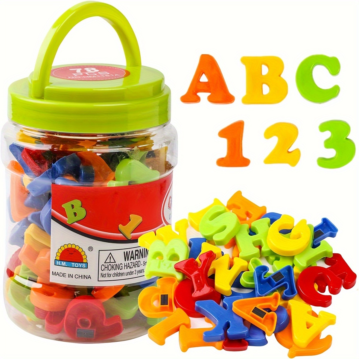 78 szt. Magnetyczne Litery Cyf – Kids Educational - Alphabet Numbers & More recenzja i cena