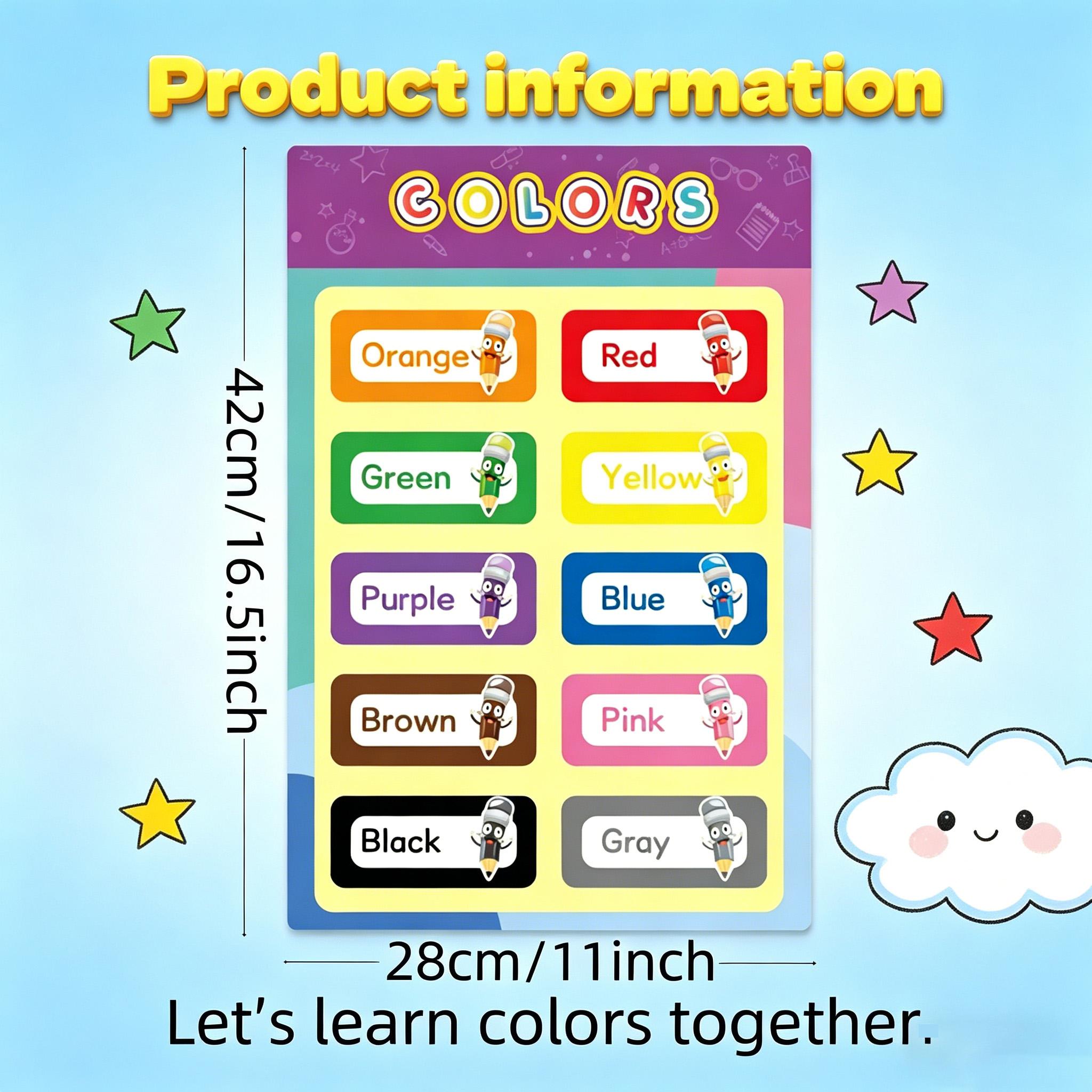 16 szt. Plakatów edukacyjnych  – Kids Educational - Alphabet Numbers & More recenzja i cena