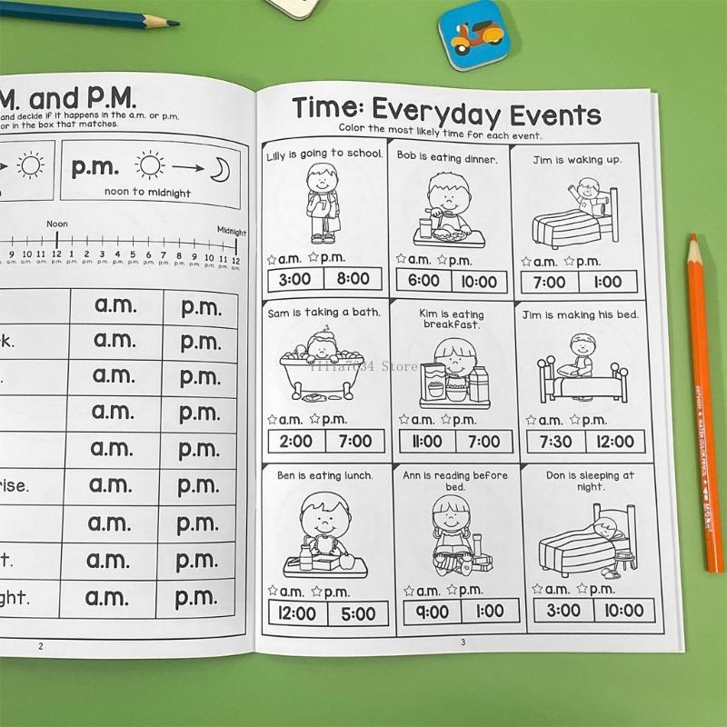 Zeszyt ćwiczeń do nauki czasu  – Learning Workbook Preschool recenzja i cena