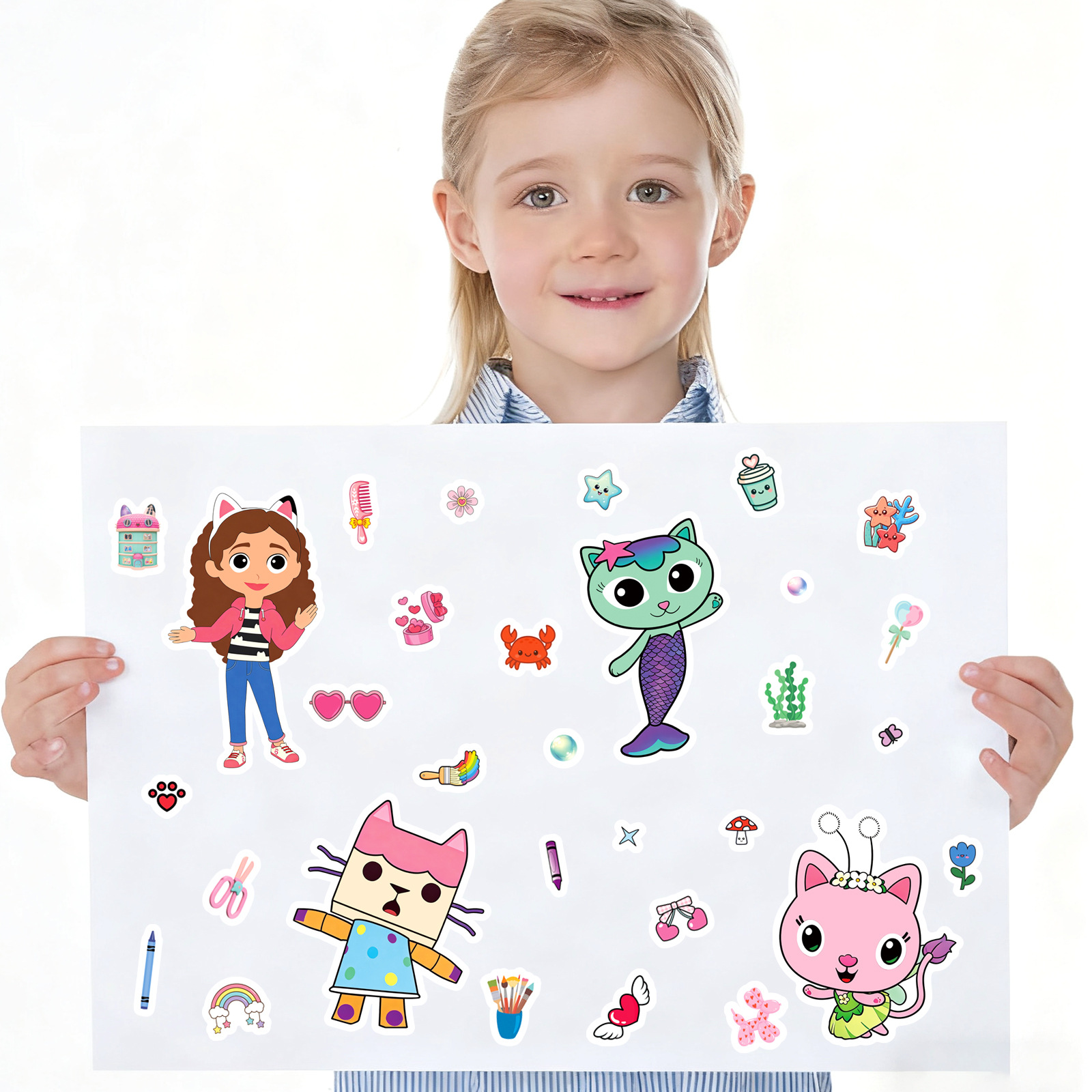 8/16 arkuszy Naklejki do skład – Game Educational For Kids Free recenzja i cena
