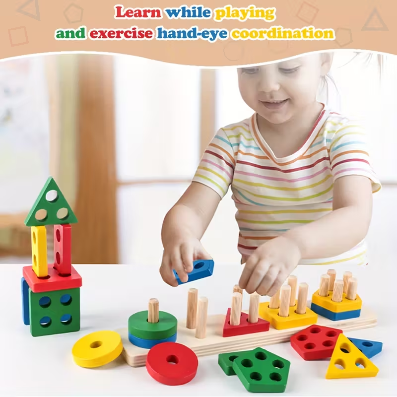Drewniane gry Montessori zabaw – Kids Educational Box recenzja i cena