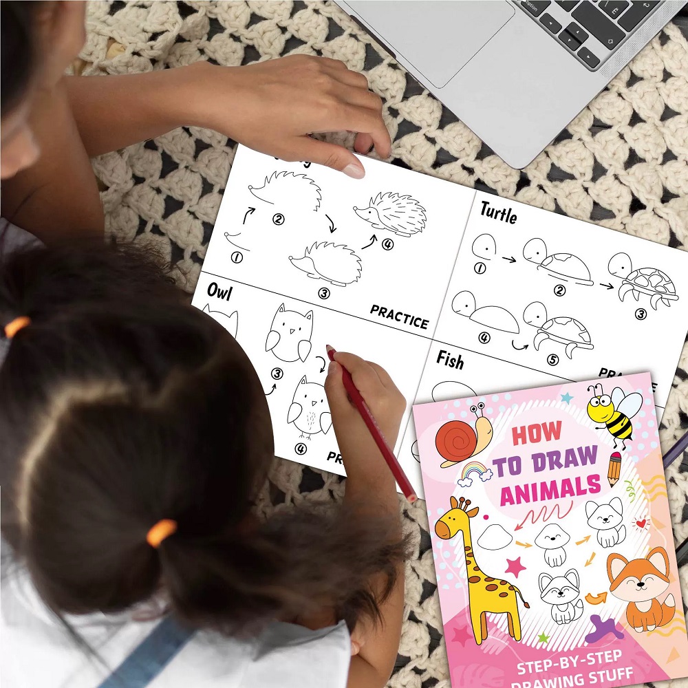 Książka do rysowania zwierząt  – Kids Education Drawing recenzja i cena