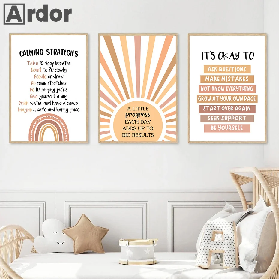 Alfabet Numer Tęczowe Plakaty  – Kids Educational - Alphabet Numbers & More recenzja i cena