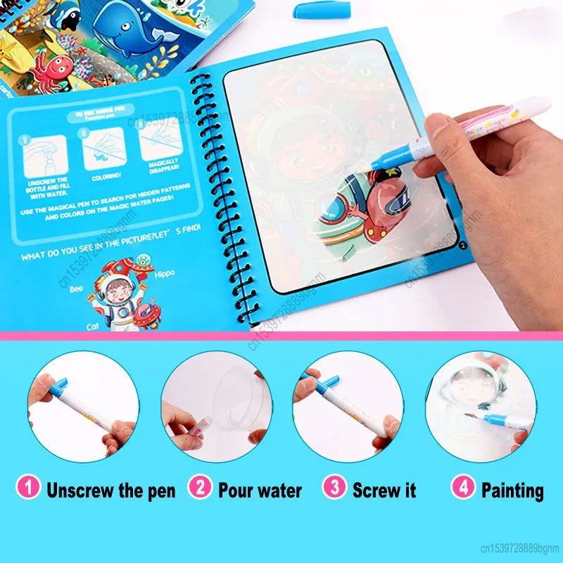 Cartoon magiczny obraz wodny k – Kids Education Drawing recenzja i cena