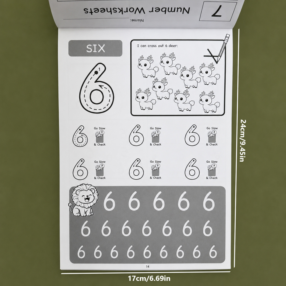 Zeszyt do nauki pisania cyfr 1 – Learning Workbook Preschool recenzja i cena