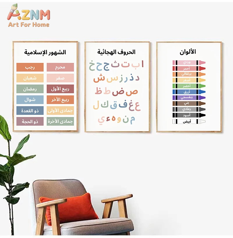 AZNM Arabskie Edukacyjne Obraz – Kids Educational - Alphabet Numbers & More recenzja i cena