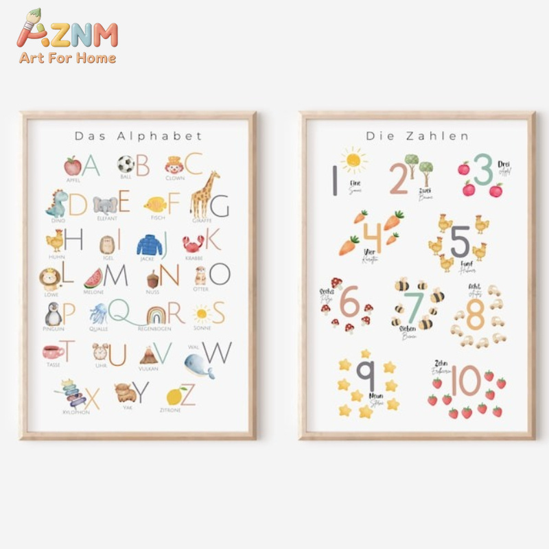 AZNM Niemiecki Alfabet i Cyfry – Kids Education Number recenzja i cena