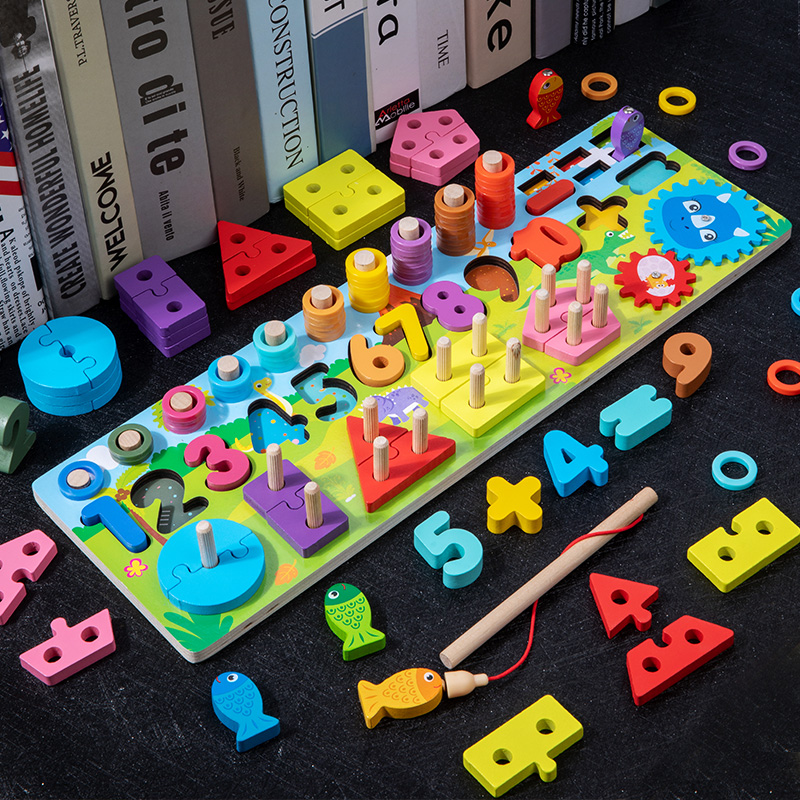 Drewniane zabawki Montessori d – Kids Education Number recenzja i cena