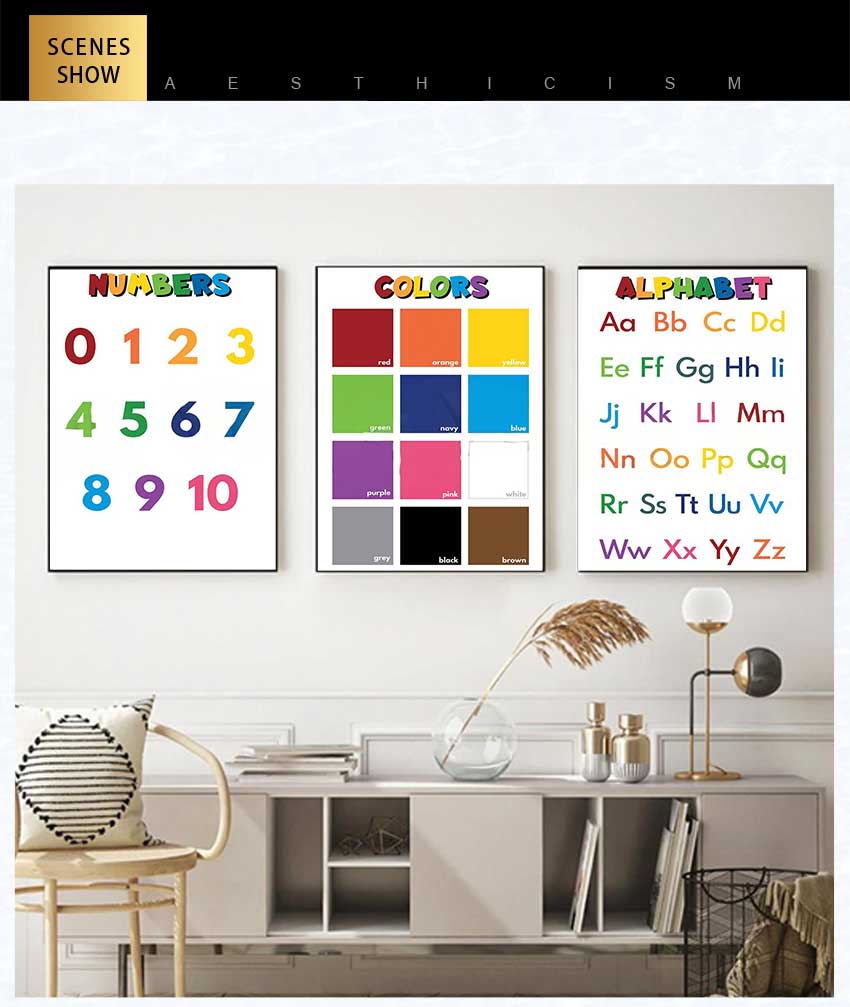 1 szt. bezramkowy plakat eduka – Kids Educational - Alphabet Numbers & More recenzja i cena
