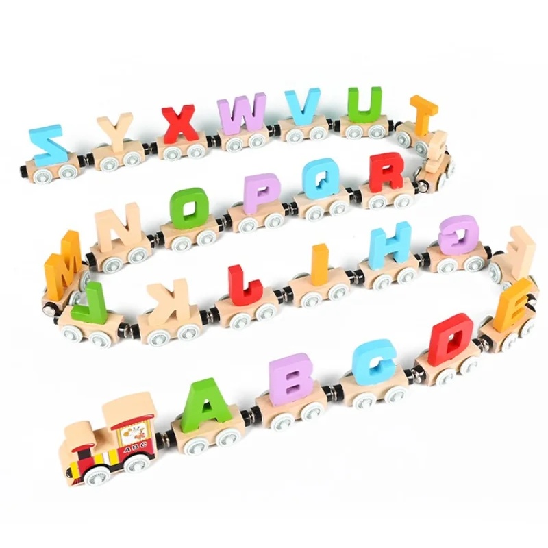 Drewniany pociąg Montessori wc – Kids Educational Box recenzja i cena